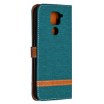 Funda de tela y efecto cuero para el Xiaomi redmi Note 9