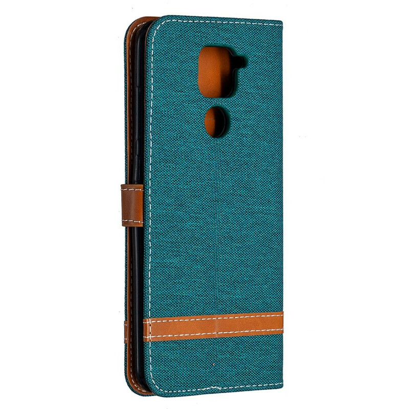 Funda de tela y efecto cuero para el Xiaomi redmi Note 9
