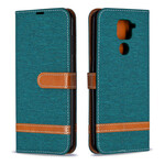 Funda de tela y efecto cuero para el Xiaomi redmi Note 9