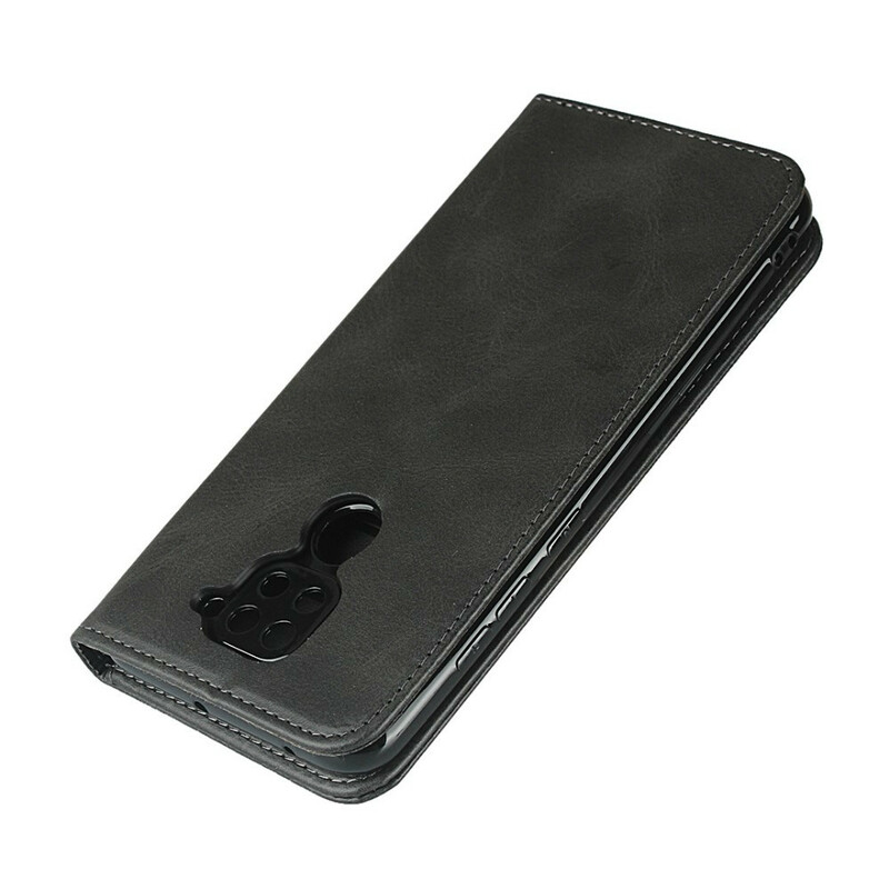 Flip Cover Xiaomi Redmi Note 9 Premium Faux Leather Stitching