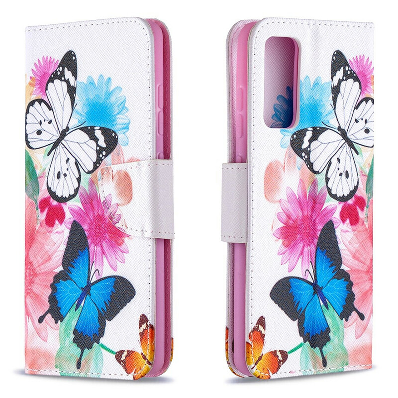 Funda Samsung Galaxy S20 FE Pintada Mariposas y Flores