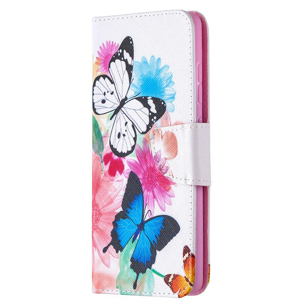 Funda Samsung Galaxy S20 FE Pintada Mariposas y Flores