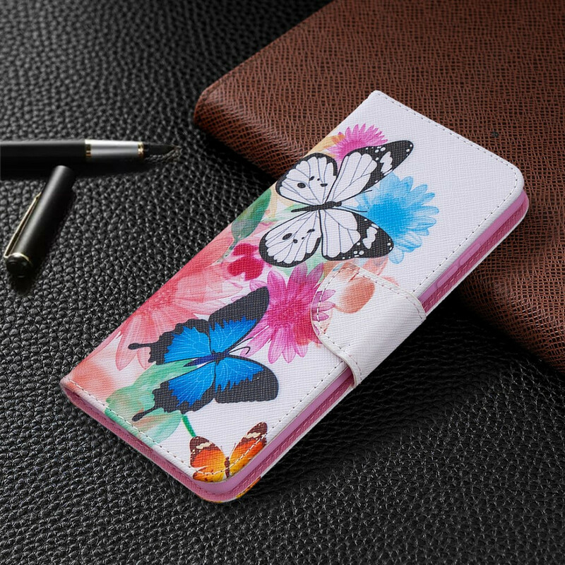 Funda Samsung Galaxy S20 FE Pintada Mariposas y Flores