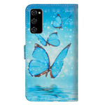 Funda Samsung Galaxy S20 FE Mariposas azules voladoras