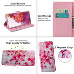 Samsung Galaxy S20 FE Funda Flores Rosa