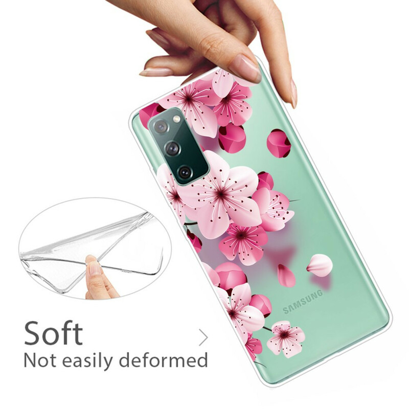 Funda Samsung Galaxy S20 FE Pequeña Flores Rosa