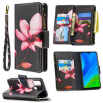 Huawei P Smart Funda 2020 Zipped Pocket Flower