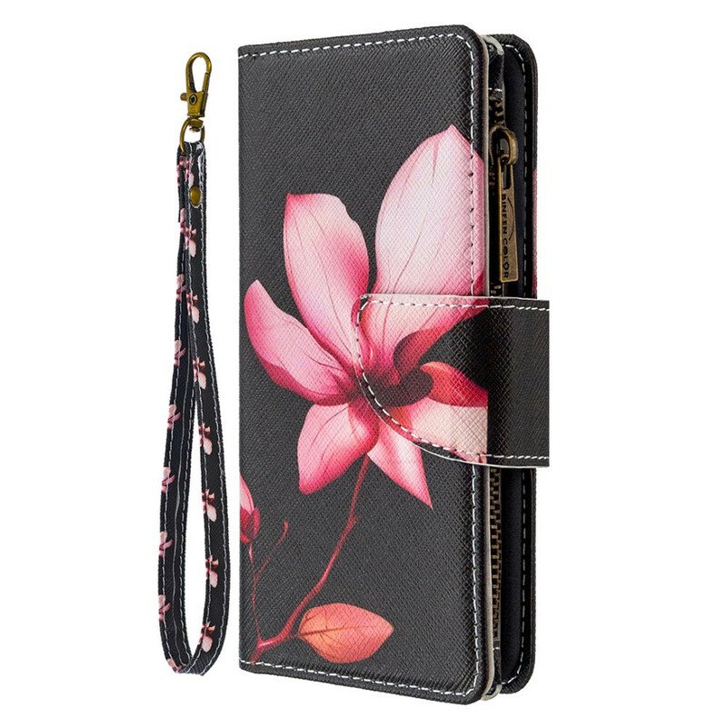 Huawei P Smart Funda 2020 Zipped Pocket Flower