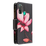 Huawei P Smart Funda 2020 Zipped Pocket Flower