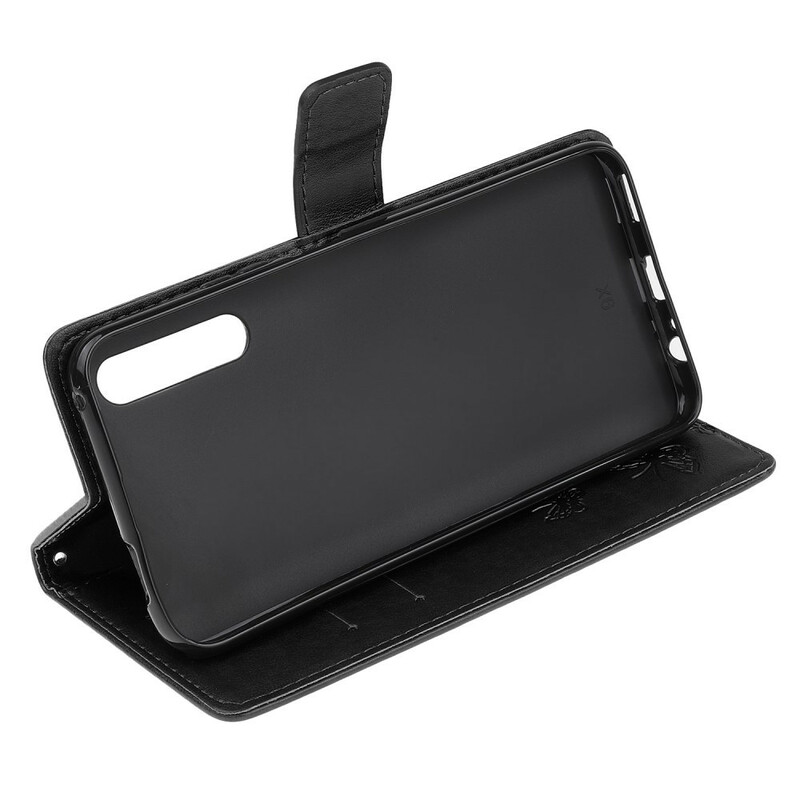 Funda Huawei P Smart S Mariposas y flores con colgante