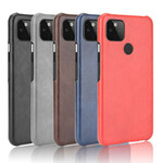 Funda de cuero para el Google Pixel 5 Rendimiento de lichi