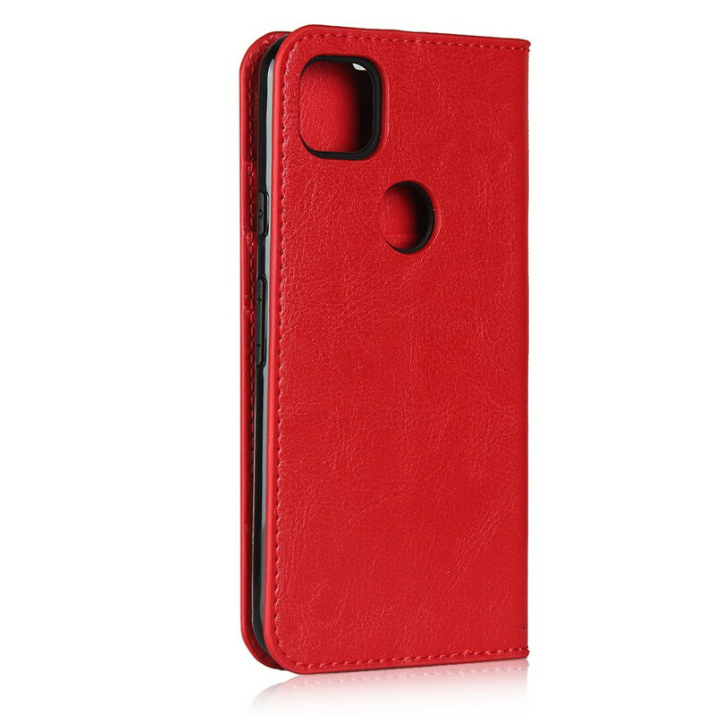 Funda Flip Cover Google Pixel 4a de cuero genuino