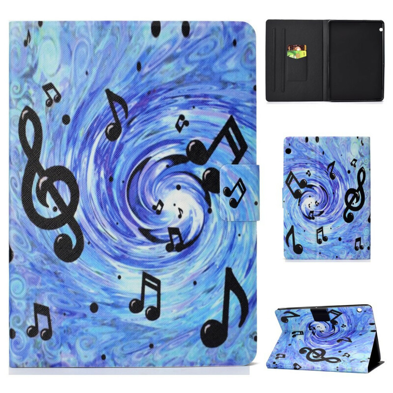 Funda de notas musicales para Huawei MediaPad T3 10