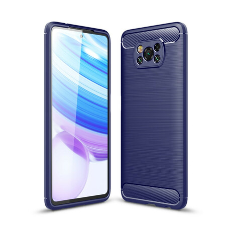 Funda de fibra de carbono cepillada del Poco X3