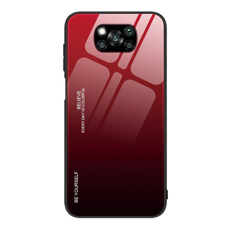 Poco X3 Funda de cristal templado Sé tú mismo