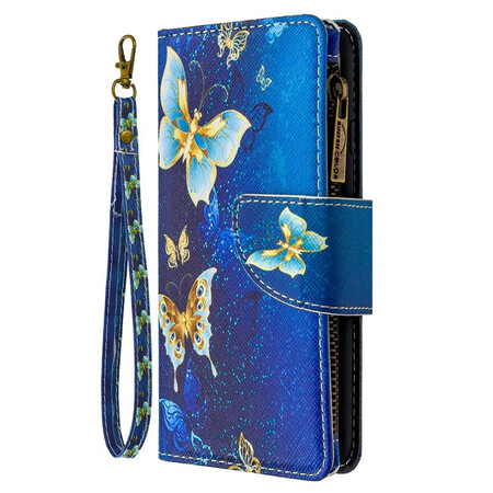 Samsung Galaxy Note 10 Mariposas de bolsillo con cremallera