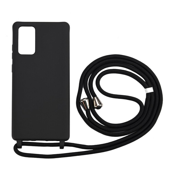 Funda de silicona y cordón para Samsung Galaxy Note 20