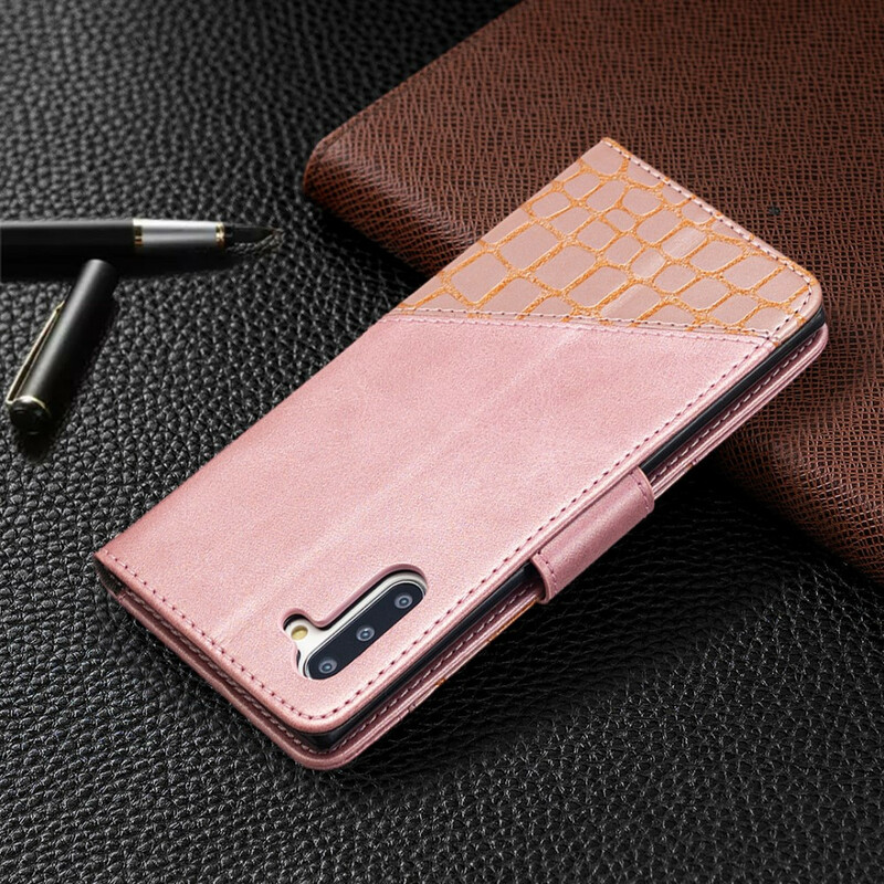 Funda de piel de cocodrilo clásica para Samsung Galaxy Note 10