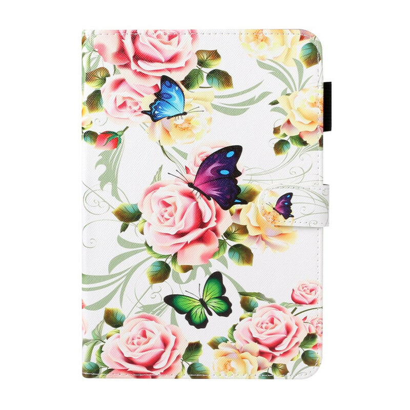 Funda Samsung Galaxy Tab A 8.0 (2019) Mariposas sobre flores