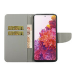 Funda Samsung Galaxy S20 FE Flores de colores con colgante