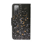 Funda de estrella y purpurina para Samsung Galaxy S20 FE con colgante