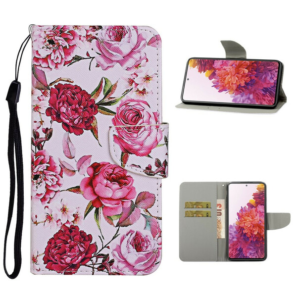 Funda Samsung Galaxy S20 FE Magistral Flowers con colgante