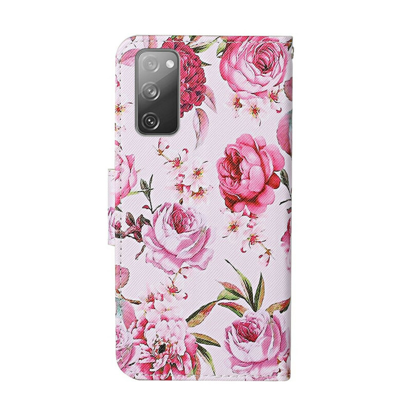 Funda Samsung Galaxy S20 FE Magistral Flowers con colgante