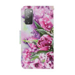 Funda Samsung Galaxy S20 FE Mariposas y Tulipanes