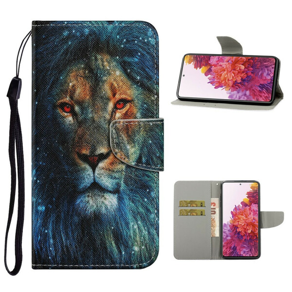 Funda Samsung Galaxy S20 FE Lion con colgante