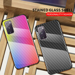 Funda de cristal templado Samsung Galaxy S20 FE de fibra de carbono
