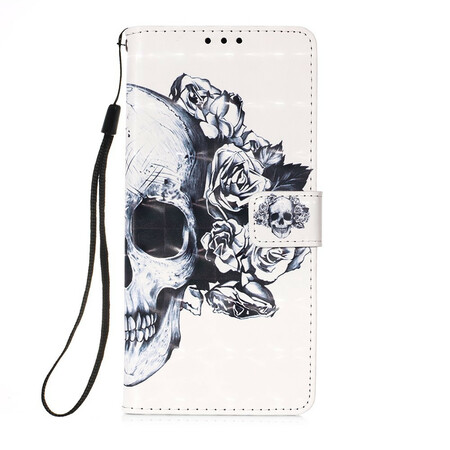 Funda de calavera y huesos cruzados de Huawei P Smart 2020