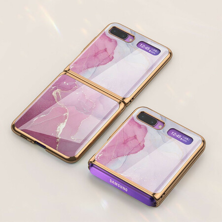 Samsung Galaxy Z Flip Style Funda Color Mármol GKK