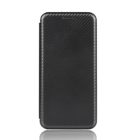 Flip Cover Oppo A53 Silicona Color Fibra de Carbono