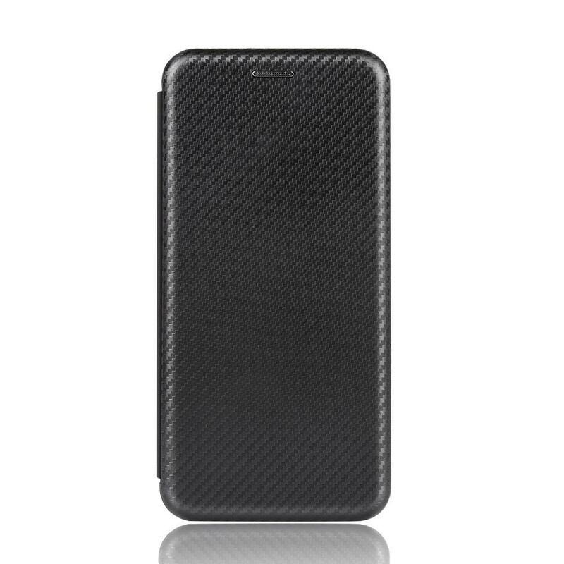 Flip Cover Oppo A53 Silicona Color Fibra de Carbono