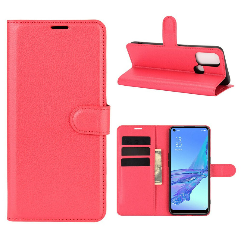 Funda Litchi Clásica de Polipiel Oppo A53