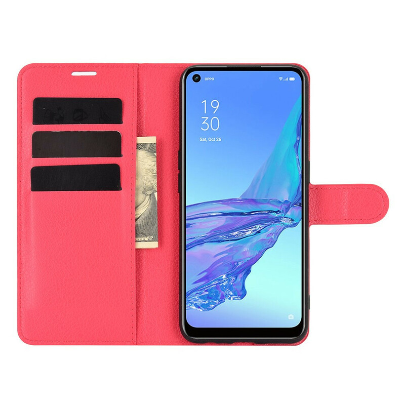 Funda Litchi Clásica de Polipiel Oppo A53