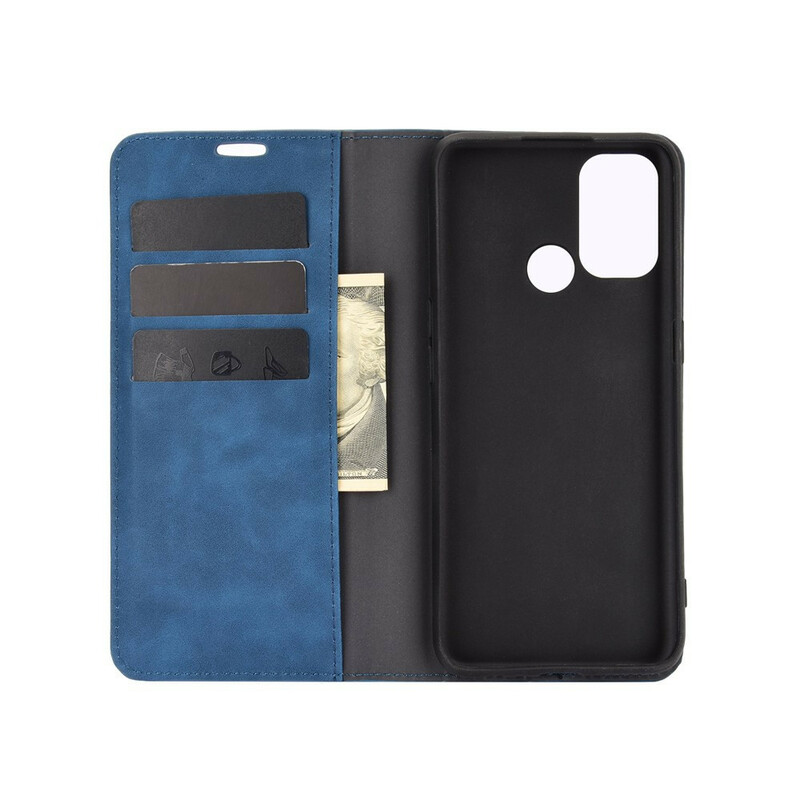 Flip Cover Oppo A53 Efecto de cuero suave