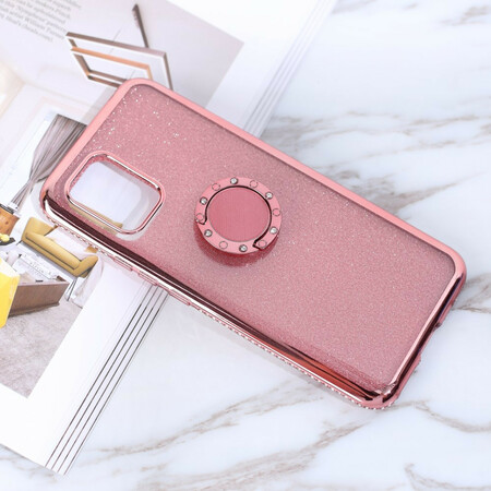 Xiaomi Mi 10 Lite Funda Glitter and Diamond Ring