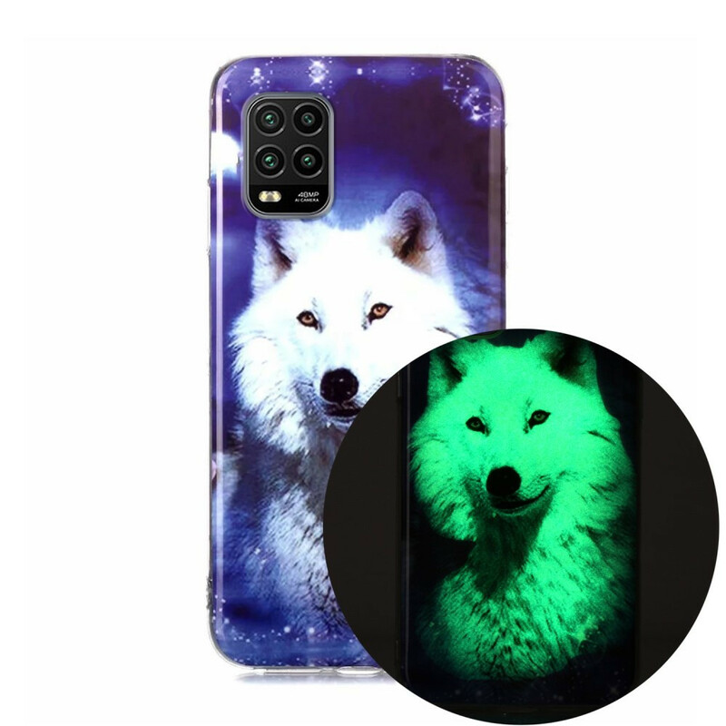 Funda fluorescente Xiaomi Mi 10 Lite Wolf Series