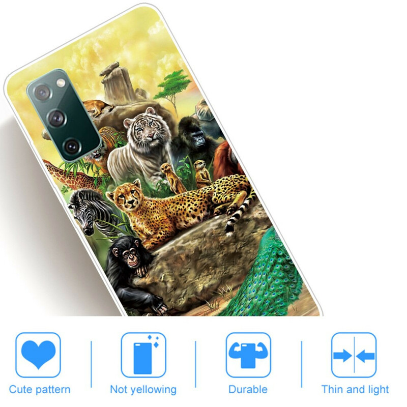 Samsung Galaxy S20 FE Funda Safari Animales
