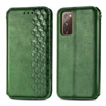 Flip Cover Samsung Galaxy S20 FE Leatherette Diamond Texture