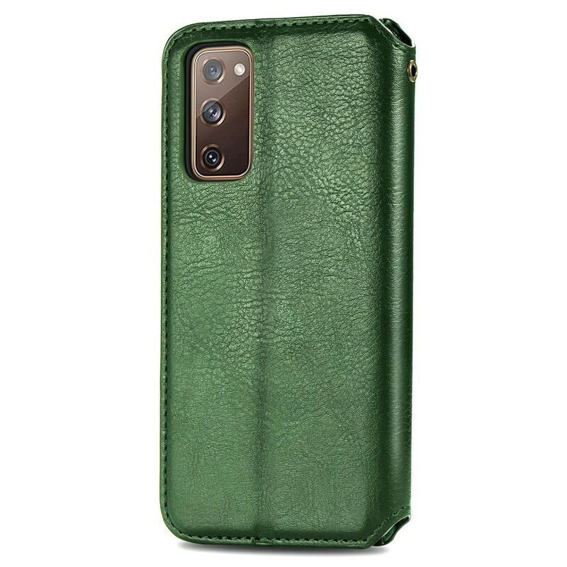 Flip Cover Samsung Galaxy S20 FE Leatherette Diamond Texture