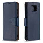 Xiaomi Poco X3 Litchi Funda Oblique Flap