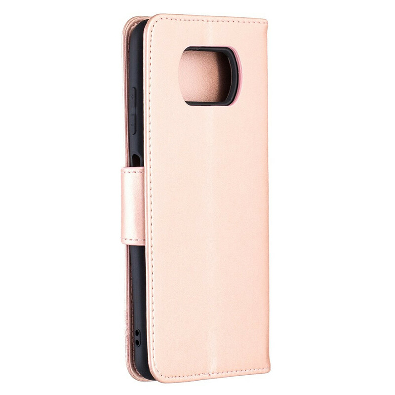 Funda con colgante impresa de mariposa para el Xiaomi Poco X3