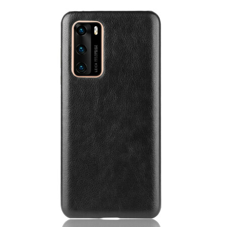Huawei P40 Funda Efecto Cuero Rendimiento Litchi