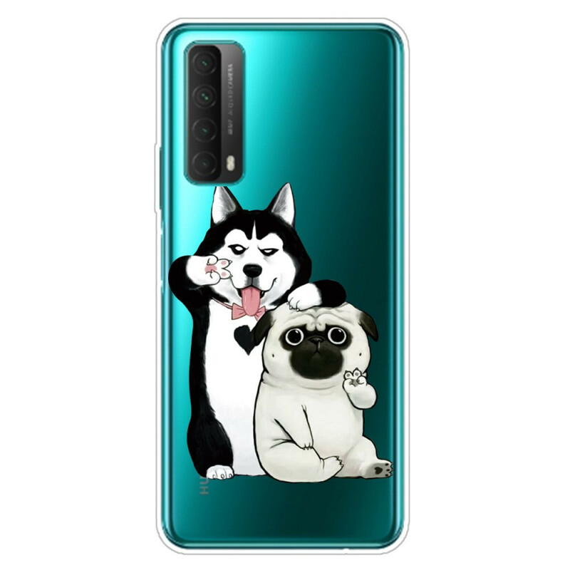 Huawei P Smart Funda 2021 Funny Dogs