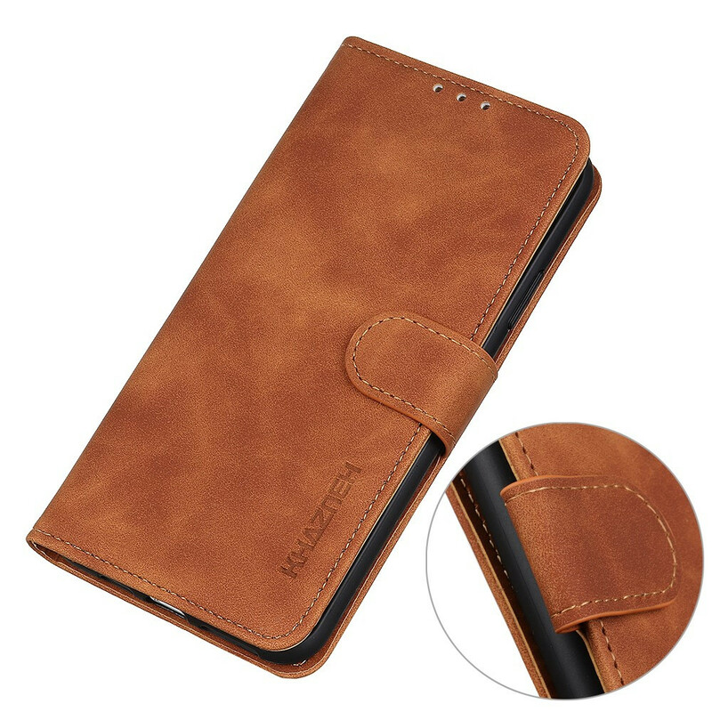 Funda Huawei P Smart 2021 Cuero Efecto Vintage KHAZNEH