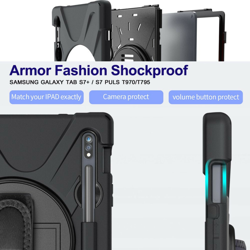 Samsung Galaxy Tab S7 Funda resistente a Utra con colgante