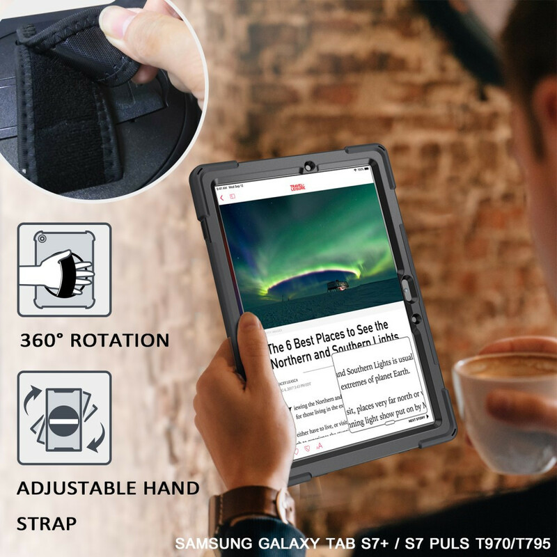 Samsung Galaxy Tab S7 Funda resistente a Utra con colgante