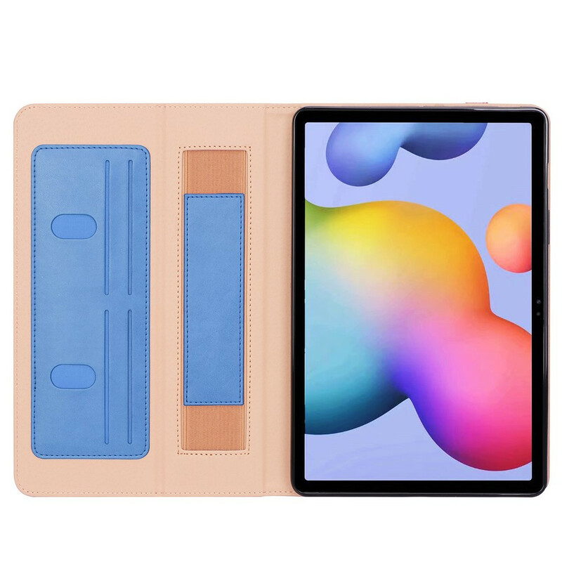 Funda de cuero con colgante para Samsung Galaxy Tab S7 Plus